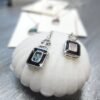 сребърно колие кристална висулка рубин сапфир танзанит аквамарин султанит розово