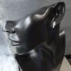 дамски сребърни обеци с камъни бели топ най нова колекция лукс фешън мода хай лайф идеални за всеки ден