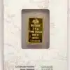 Златно инвестиционно кюлче PAMP голяма роза 2,5 гр