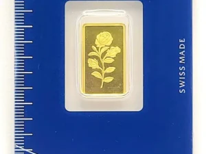 Златно инвестиционно кюлче PAMP голяма роза 2,5 гр