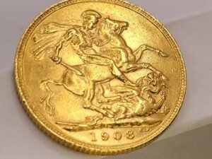 Златна инвестиционна монета суверен 1908 г