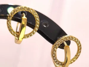 обеци със скрито закопчаване злато